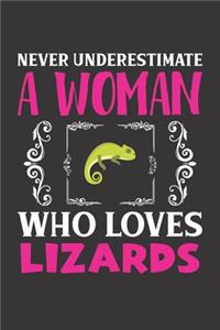 Never Underestimate A Woman Who Loves Lizards