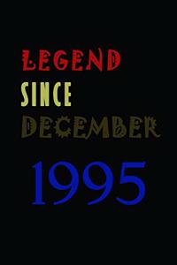 LEGEND SINCE DECEMBER 1995 Notebook Birthday Gift
