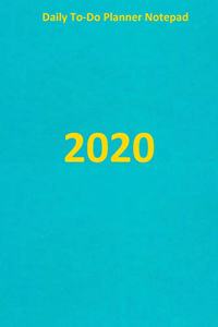 Daily to-do planner notepad 2020