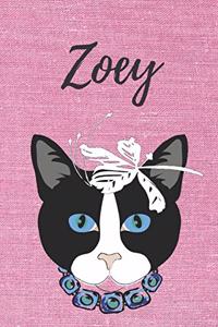 Zoey Katzen-Malbuch / Notizbuch / Tagebuch