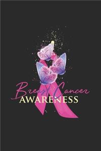 Pink Ribbon With Butterfly