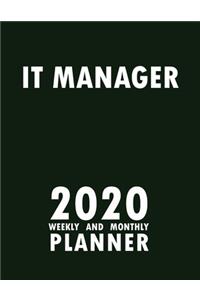 IT Manager 2020 Weekly and Monthly Planner