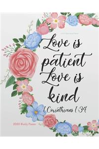 2020 Bible Verse Planner