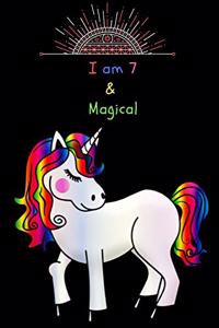 Unicorn Journal I am 7 & Magical