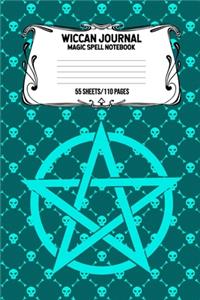 Wiccan Journal Magic Spell Notebook 55 Sheets/110 Pages