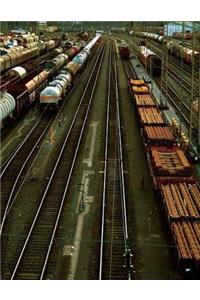 Marshaling Yard Notebook Large Size 8.5 x 11 Ruled 150 Pages Softcover