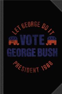 Let George Do It 1988 Vintage Journal Notebook
