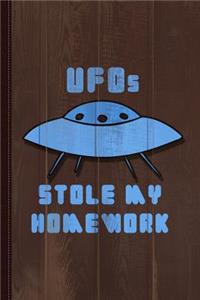 UFOs Stole My Homework Journal Notebook