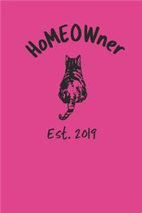 HoMEOWner Est 2019 Logbook And Blank Notebook
