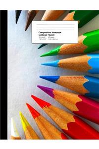 Composition Notebook College Ruled 7.44 X 9.69 Inches 100 Sheets / 200 Pages