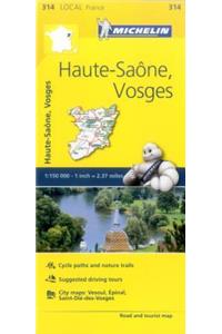 Haute-Saone, Vosges - Michelin Local Map 314