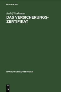 Das Versicherungs-Zertifikat