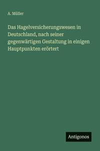 Hagelversicherungswesen in Deutschland, nach seiner gegenwärtigen Gestaltung in einigen Hauptpunkten erörtert