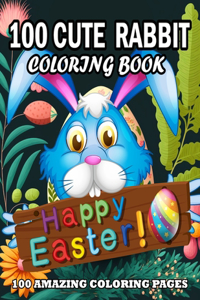 100 Cute Rabbits Coloring Book