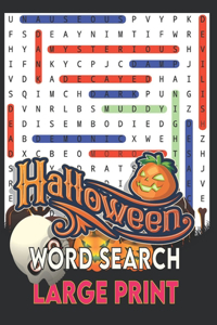 Halloween Word Search Large Print