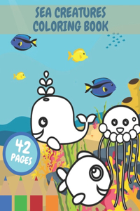 Sea Creatures Coloring Book