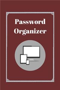 Password Organizer with tabs, logbook