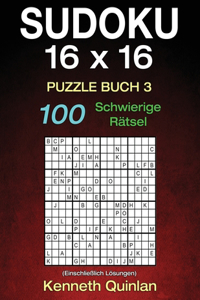 Sudoku 16 x 16 Puzzle Buch 3