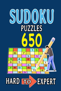 Sudoku 650 Puzzles Hard to Expert