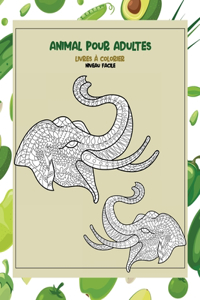 Livres à colorier - Niveau facile - Animal pour adultes