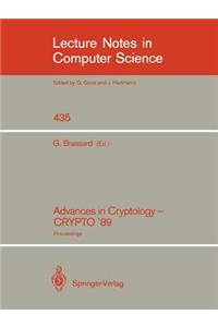 Advances in Cryptology - Crypto '89