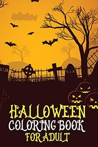 Halloween coloring book for adult