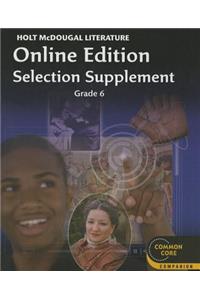 Literature Online Edition Selection Supplement, Grade 6