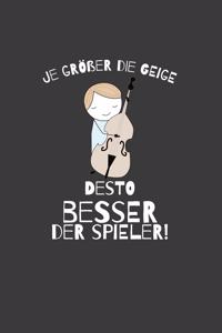 Je größer die Geige desto besser der Spieler