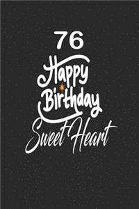 76 happy birthday sweetheart