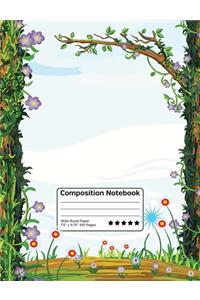Nature Lover Flowers and Trees Composition Notebook