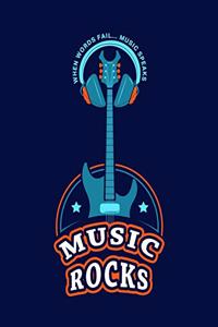 Blank Guitar Tablature Notebook