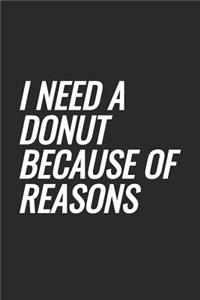 I Need A Donut Because Of Reasons