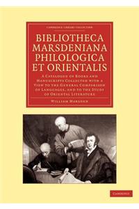 Bibliotheca marsdeniana philologica et orientalis