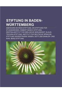Stiftung in Baden-Wurttemberg