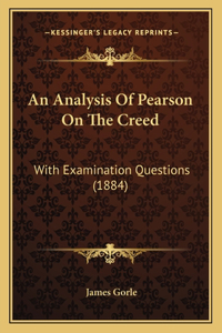 An Analysis Of Pearson On The Creed
