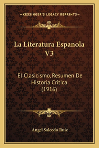 La Literatura Espanola V3