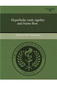 Hyperbolic Rank-Rigidity and Frame Flow