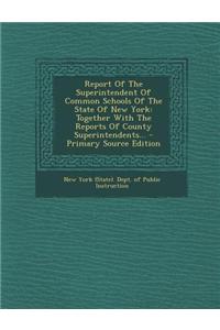 Report of the Superintendent of Common Schools of the State of New York: Together with the Reports of County Superintendents...