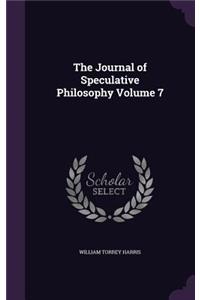 Journal of Speculative Philosophy Volume 7