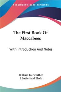 First Book Of Maccabees
