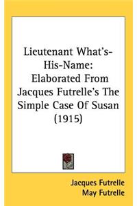 Lieutenant What's-His-Name