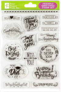 Friendly Greetings Clear Stamp Set