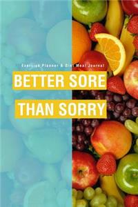 Exercise Planner & Diet Meal Journal