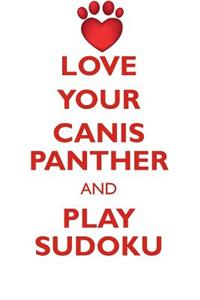 Love Your Canis Panther and Play Sudoku Canis Panther Sudoku Level 1 of 15