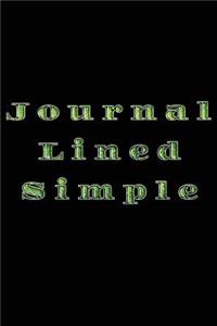 Journal Lined Simple