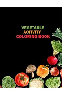 Vegetable Activity Coloring Book