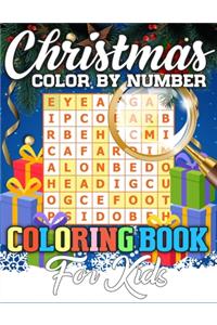 Christmas Color By Number Coloring Book for Kids