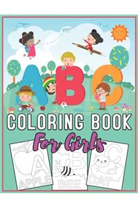 ABC Coloring Book for Girls