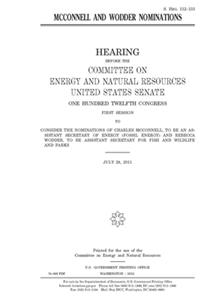 McConnell and Wodder nominations