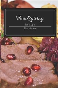 Thanksgiving Recipe Notebook